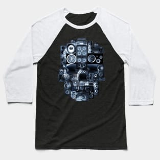 Speaker Skull Baseball T-Shirt